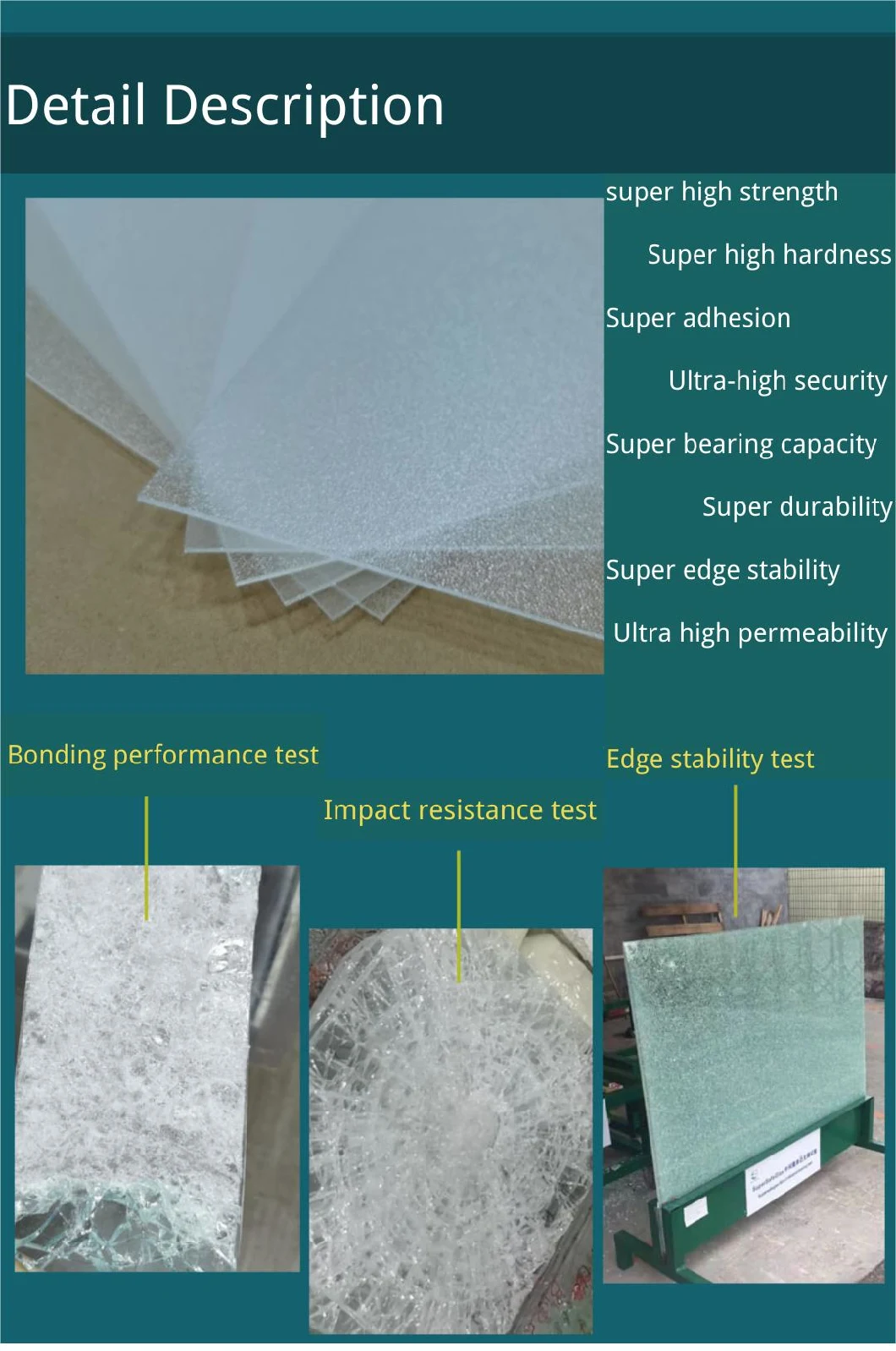 Sgp PVB EVA Film Hardness Glass Interlayer Building Glass Film