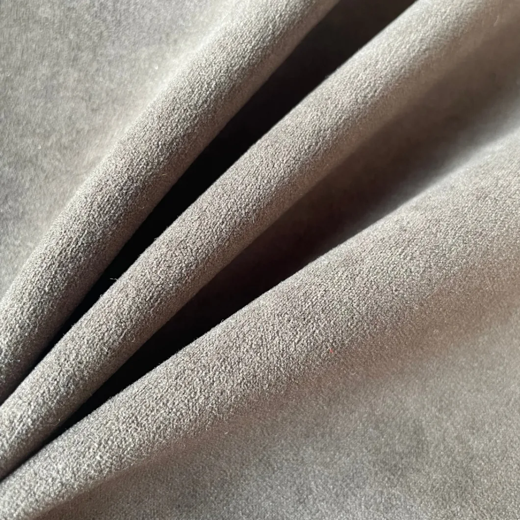 New Arrival New Style Solid Super Soft Velvet Fabric Sofa Fabric Upholstery Cloth Decorative Material (WH019)